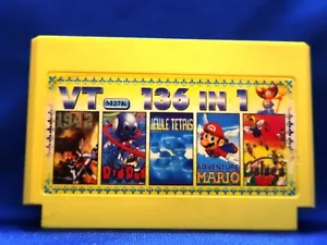 Mario x136 - Famiclone Famicom Pegasus Dendy 60 pin Nes 8 bit Game Cartridge - Picture 1 of 4