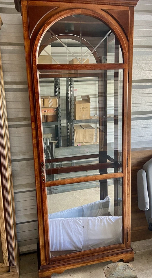 Howard Miller Curio Display Cabinet 680-170 Aldridge Windsor Cherry 680170 - Image 1 of 3