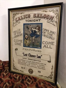 Calico Saloon Tonight Last Chance Lou Ghost Town Knotts Berry Farm - Picture 1 of 7