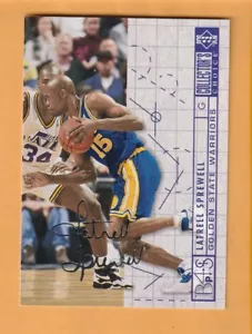 Latrell Sprewell 1994-95 Collector's Choice Silver Signature #380 Alabama - Imagen 1 de 2