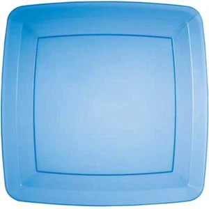Translucent Blue Plates PL 10.5" 8CT - Picture 1 of 2