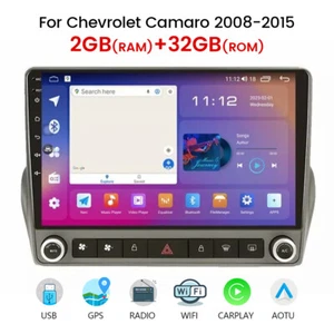 Autoradio GPS Carplay 9" Android 13 Apple 32GB per Chevrolet Camaro 2010-2015 - Foto 1 di 20