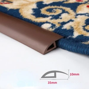 5m/Roll Self Adhesive Floor Edging Strip PVC Carpet Threshold Transition Tape - Picture 1 of 26