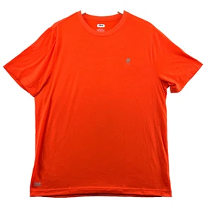 Fila Sport Performance Men's Size L Solid Orange S/S Athletic Crew-Neck T-Shirt - Picture 1 of 8