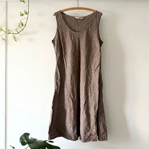 J. Jill linen brown dress size 20W - Picture 1 of 4
