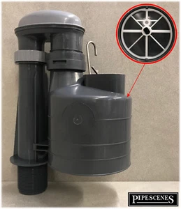 Derwent Macdee Short 7.5" Round Shape Toilet Flush Syphon 3 Part Quick Fitting