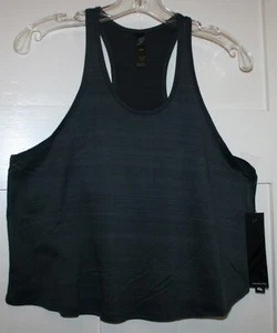 Kyodan Women's Top Active Cropped Racerback Tank Gray Size Medium - Picture 1 of 3