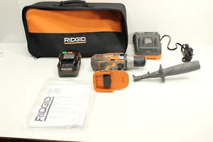 RIDGID Hammer Drill/Driver Kit 18V Cordless 1/2 in. w/ Battery & Charger 3.0 Bag - Picture 1 of 16
