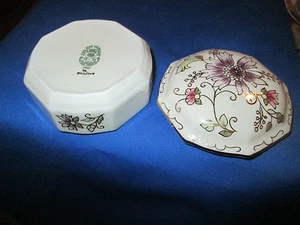 ZSOLNAY HUNGARY PORCELAIN COVERED TRINKET BOX - Picture 1 of 5
