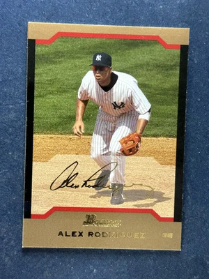 2004 Bowman Gold #103 Alex Rodriguez New York Yankees - Image 1 of 2