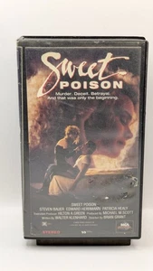 Sweet Poison VHS Video Steven Bauer Edward Herrmann Patricia Healy CLAMSHELLCASE - Picture 1 of 6