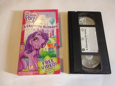 My Little Pony A Charming Birthday VHS Movie VCR Tape Hasbro Cartoon  - Image 1 of 2