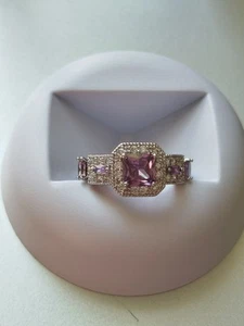 Sterling Silver Amethyst & Sapphire Ring - Picture 1 of 6