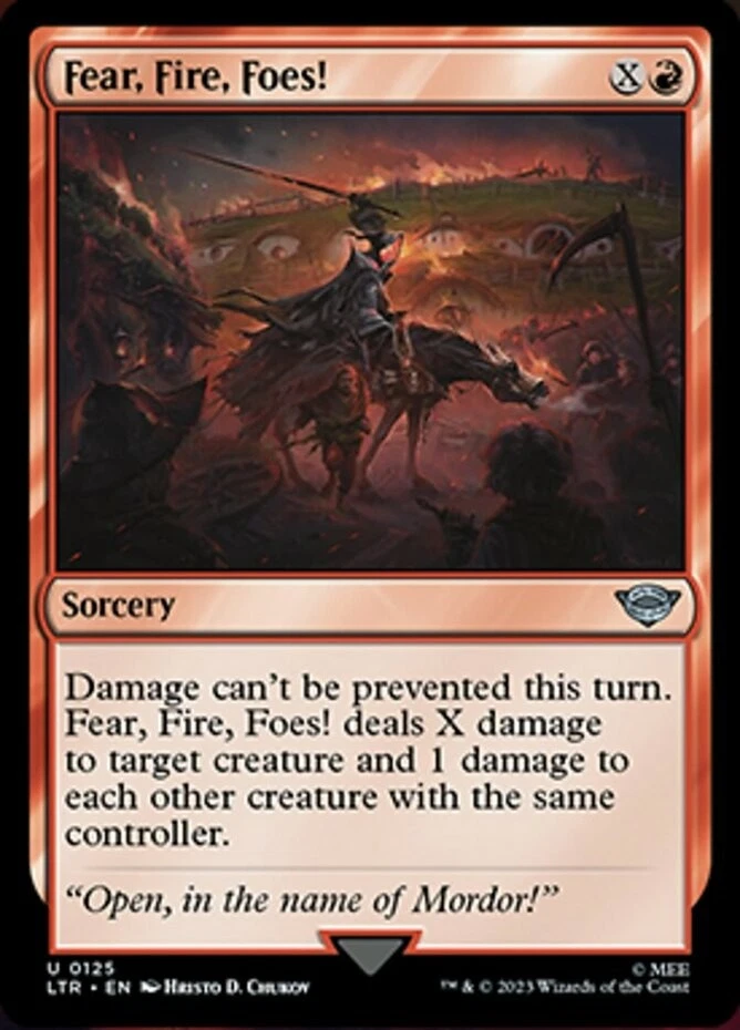 x1 Fear, Fire, Foes! - Lord of the Rings - NM - MTG - Image 1 of 1
