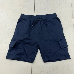 Free Planet Navy Blue Drawstring 4 Inch Cotton Sweat Shorts Boy's Size L (6) - Picture 1 of 7