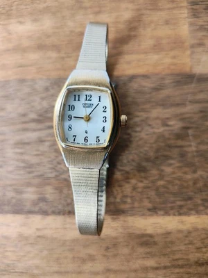 Citizen Women Watch Stainless Steel Gold Battery Water Resist Champagne UNTESTED - image 1 of 4