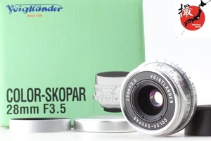 【 MINT w/ Box Hood 】 Voigtlander Color Skopar 28mm f/3.5 L39 LTM Lens From Japan - Picture 1 of 14