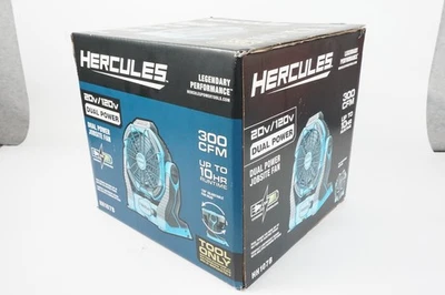 Hercules  20V / 120V Cordless Dual Power Jobsite Fan Shop (Tool Only) HH107B NEW - Image 1 of 4