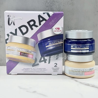 It Cosmetics Confidence in A Cream + Beauty Sleep Set - Full Size 2oz*2 - Image 1 of 3