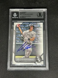 2022 Bowman Prospects Colson Montgomery #BP-71 1st Auto IP BAS BGS Authentic - Picture 1 of 2