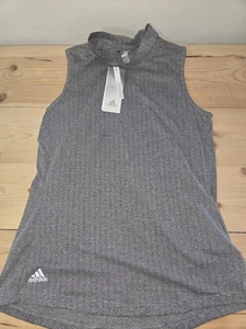Adidas Essentials ärmelloses Polo Golf Damen schwarz weiß Small neu mit Etikett - Bild 1 von 5