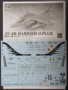 Hasegawa 1/48 Scale AV-8B Harrier II - Decals from Kit No. 07228 - Picture 1 of 1