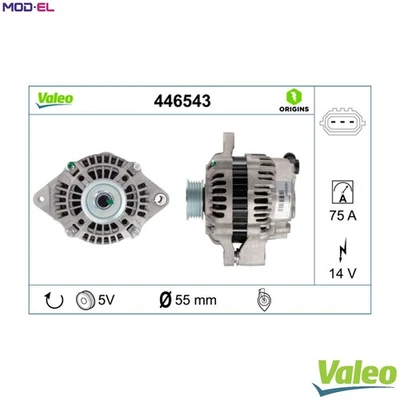 ALTERNATOR 446543 FOR SUZUKI LIANA/Hatchback SWIFT/III SPLASH JIMNY/Closed 1.0L - Image 1 of 4