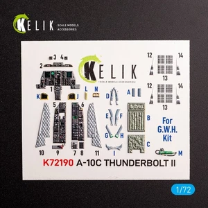 Calcomanías 3D interiores A-10C Thunderbolt II (para pasatiempo de la gran pared) 1:72 KeliK K72190 - Imagen 1 de 12