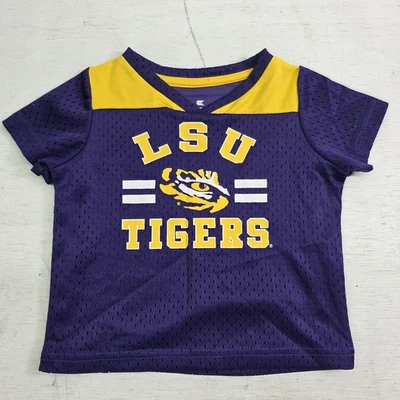 NCAA LSU Tigers Colosseum Mesh Football Jersey Toddlers Infants 12-18 Months EUC - Image 1 of 4