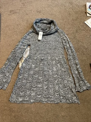 Suéter médio Context flanela derby/preto novo com etiquetas parte inferior alargada - Imagem 1 de 4