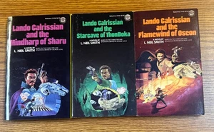 Star Wars-Lando Calrissian Adventures Trilogy-L Neil Smith-Vintage Paperback Set - Imagen 1 de 14