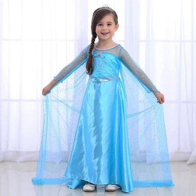 Cos Els Fancy Dress For Girls Baby Fancy Dress Princess Party Costume Gifts - Image 1 of 4