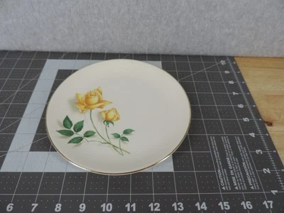 Plato pequeño floral rosa amarilla cerámica Canonsburg vintage repuesto Foto 1 de 3