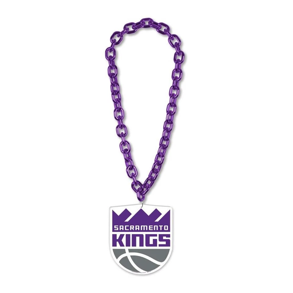 Sacramento Kings Big Chain Fan Necklace with Foam Logo [NEW] NBA Game Tailgate - Image 1 of 1