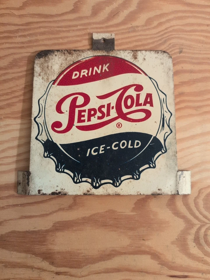 Letrero de metal vintage de Pepsi Cola 6,25" por 6,25" Foto 1 de 4