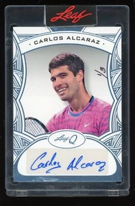 2024 Leaf Carlos Alcaraz Auto 1/3 Rare Sealed - Bild 1 von 3