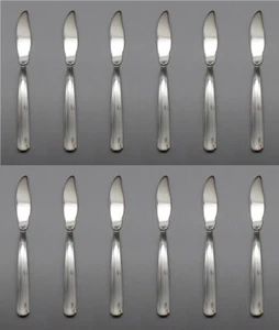 Oneida Silverplate RENDITION 1998 - Coltelli da pesce - Set di dodici NOS Made in USA - Foto 1 di 3
