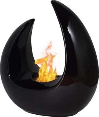 Camino a etanolo Qlima a forma di luna 24x16x26 cm FFB 207 - Immagine 1 di 4