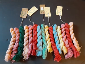 LOT 15 SILK WOOL BLEND NEEDLEPOINT EMBROIDERY THREAD FELICITY'S GARDEN NEW l37 - Picture 1 of 2