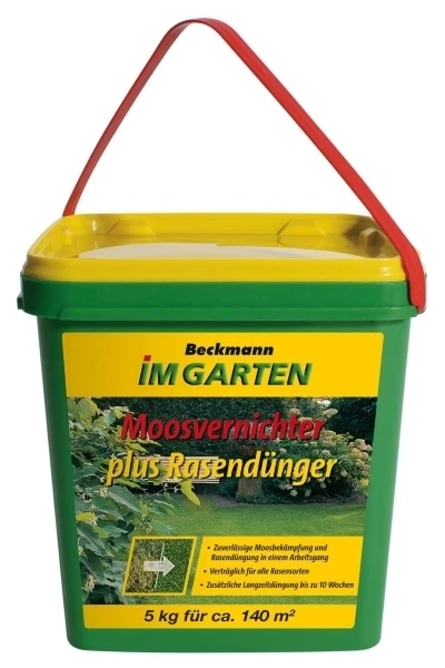 5 kg Moosvernichter plus Rasendünger Beckmann für ca.140 m² - Bild 1 von 1