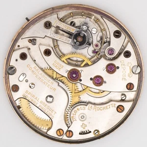 Movimiento de reloj de bolsillo suizo antiguo La Rochette 42,7 x 6 mm de alta calidad - Imagen 1 de 4