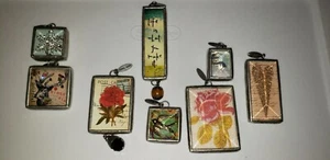 Jewel Kade Lot Of 8 Pewter Pendants - Picture 1 of 7