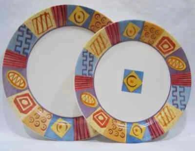 ❤️ 1 Corelle AFRICAN TRIBAL Sandstone *CHOOSE: 10 1/4 Dinner OR 9" Lunch Plate