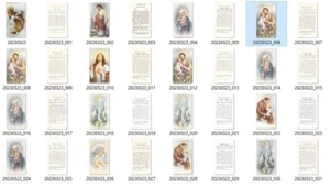 Lote de 16 tarjetas conmemorativas de muerte funeral de oración década de 1960 Italia EE. UU. - Imagen 1 de 11