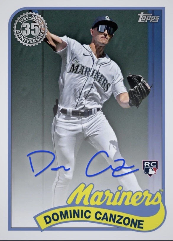 2024 Topps Baseball 1989 RC Auto Rookie Signature DOMINIC CANZONE Digital - Image 1 of 1