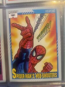 Marvel 1991 Spider-Mans Web-Shooters Card