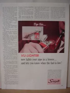 1964 Scripto Vu-Lighter Pipe Smoker Vintage Print Ad 10413 - Picture 1 of 1
