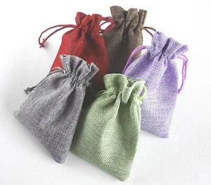 Jute Drawstring Dice Bags Fantasy Role Playing DND RPG Games LARP Coin Purse Bag - Picture 1 of 58