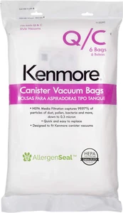 Kenmore 53292 Type Q HEPA Replacement Dust Bags for Canister Vacuum 81214, 81414 - Picture 1 of 4