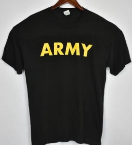 Delta Dri Mens Black US Army T Shirt Size Large - Picture 1 of 5